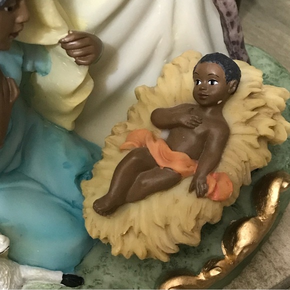 African-American Holy Family Nativity Scene Christmas - Picture 5 of 6